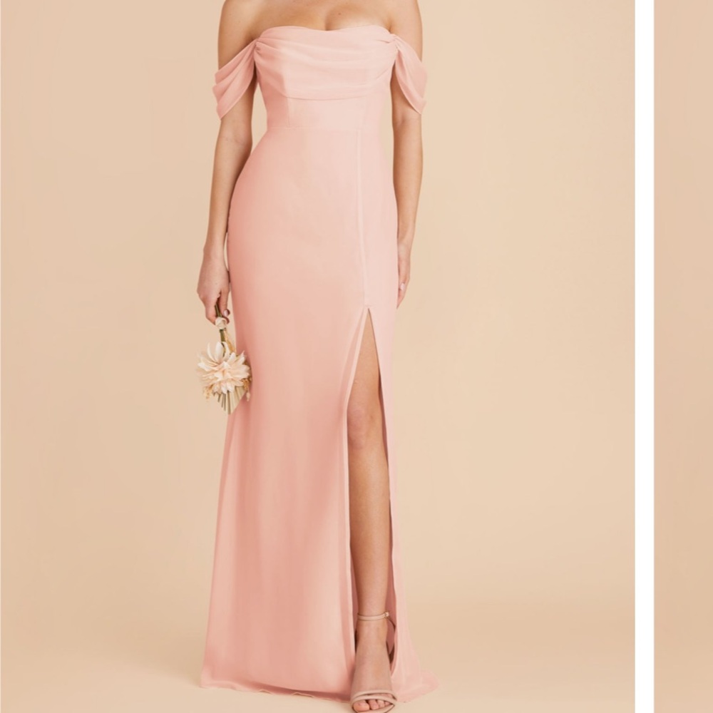 NWT Birdy Grey Strapless Blush Gown